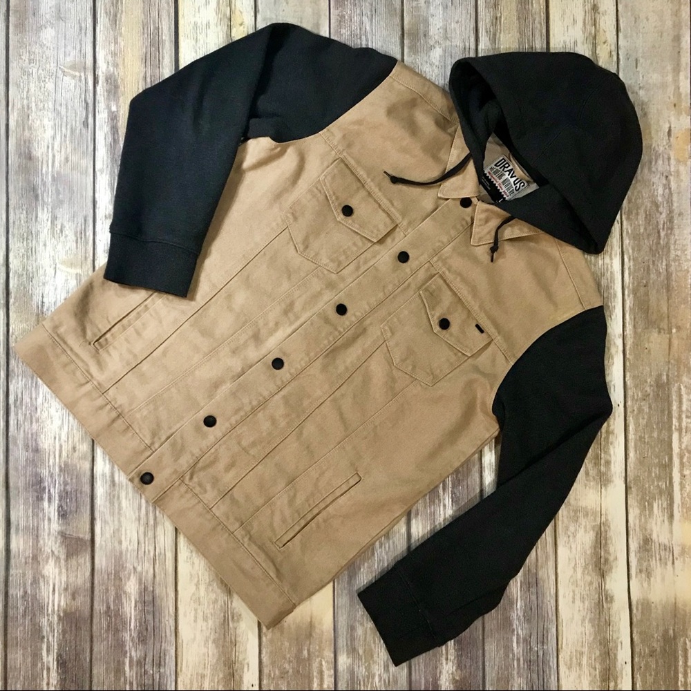 Men’s Dravus Denim Vest Hoodie - L
